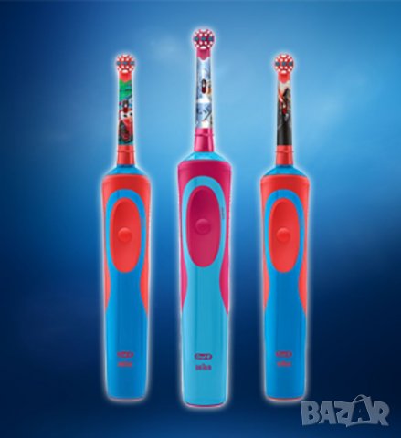 Ел. четка за зъби Oral B Vitality Mickey 90Th Anniversary за деца, 7600 осцилации/мин, 2D почистване, снимка 6 - Други - 34818764