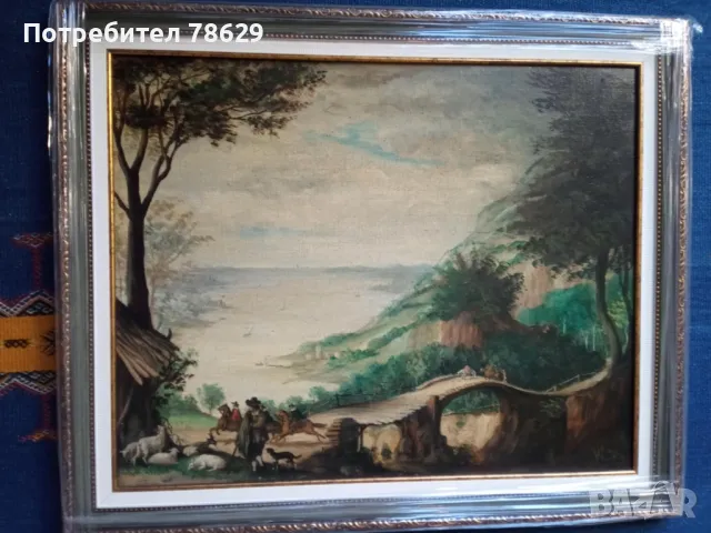 КАРТИНА - ХОЛАНДИЯ - 18 в. МАСЛО ВЪРХУ ПЛАТНО