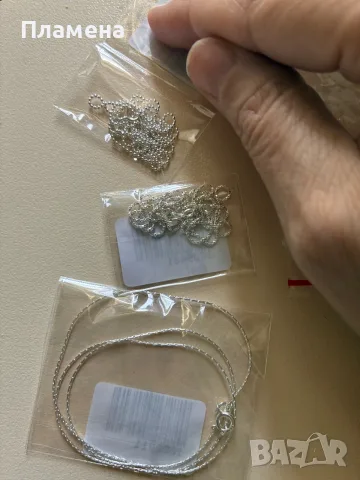 Сребърни верижки проба 925 10-11€ 45 см , снимка 6 - Колиета, медальони, синджири - 56020014