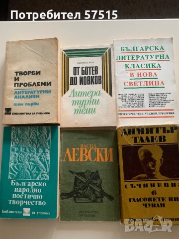 Български автори и помагала по литература, снимка 1 - Учебници, учебни тетрадки - 39371074