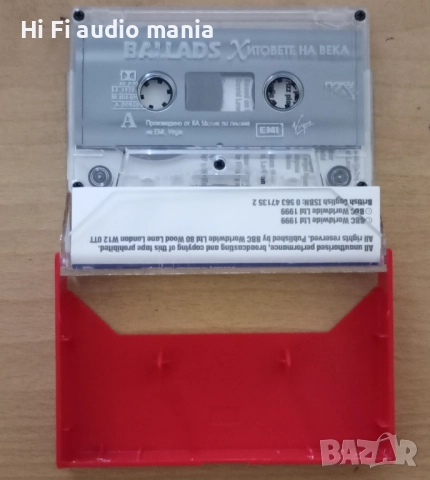Продавам 2 броя аудио касети бавно със Бг поп и рок 1999 г и Balads Хитовете на века , снимка 3 - Аудио касети - 52349368