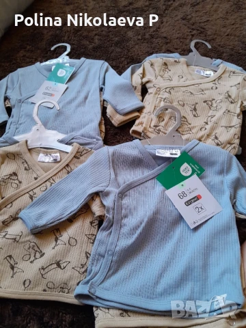 бебешки блузи 56,62 и 68 размер