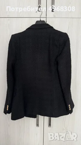 Zara черно сако , снимка 2 - Сака - 56346038