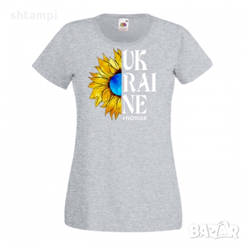 Дамска тениска NO WAR UKRAINE SUNFLOWER,Pray for Ukraine,Укркайна, против Войната, снимка 4 - Тениски - 36114220