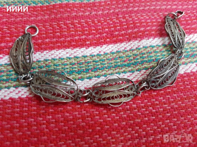 Сребърна гривна филигран 3