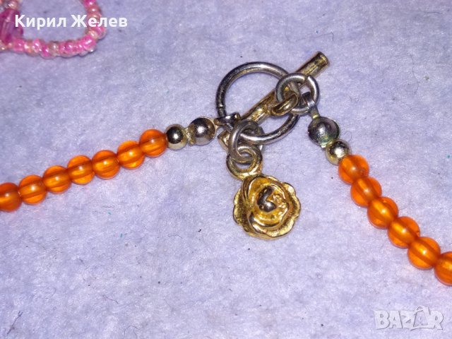 ДВЕ СТАРИ МЪНИСТЕНИ ГЕРДАНЧЕТА КОЛИЕТА РЪЧНА ИЗРАБОТКА ФИНИ НЕЖНИ БЛЕСТЯЩИ 38942, снимка 7 - Колиета, медальони, синджири - 41865539