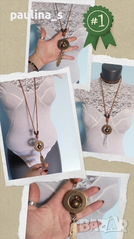 Шест различни броя / Колие тип гердан или чокър, ръчна изработка , снимка 5 - Колиета, медальони, синджири - 53041502