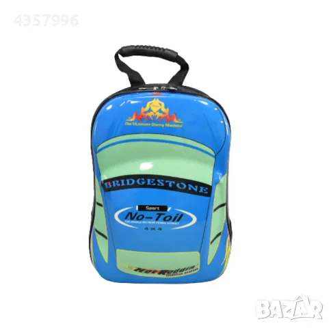 Комплект за деца, Куфар и раница, Кола, Син , снимка 2 - Кенгура и ранички - 48743398