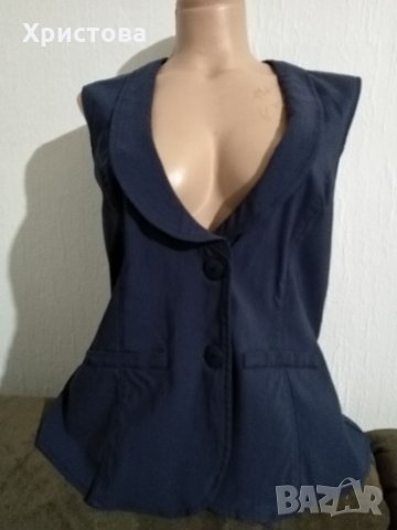 Черен елек с ревер, Син елек, снимка 4 - Други - 15859127