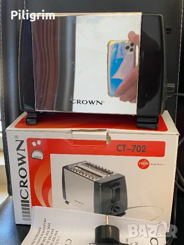 Тостер “Crown” CT-702, Нов., снимка 2 - Тостери - 51006727