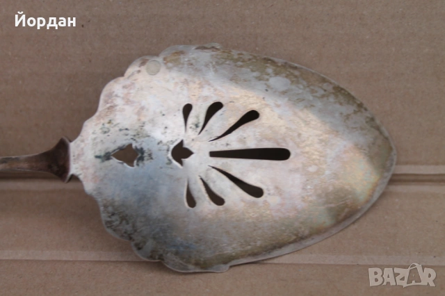 Английска сребърна лъжица, снимка 5 - Колекции - 53828883