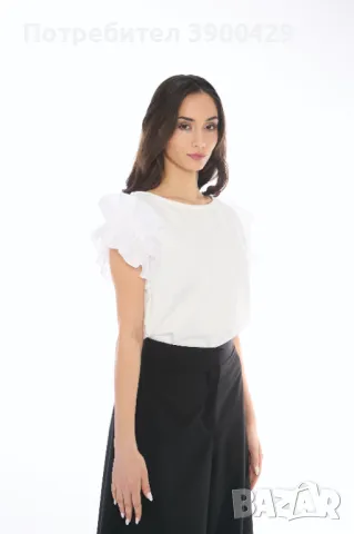 Дамски Топ Zelinda - Бял, снимка 3 - Корсети, бюстиета, топове - 49723984