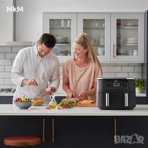 Уред за здравословно готвене NINJA Foodi AF300 DUAL ZONE, снимка 7 - Фритюрници - 53209086