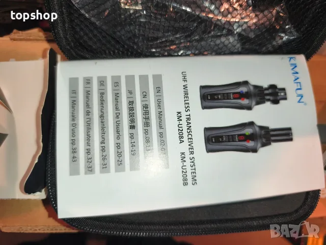 Чисто нова UHF безжична система за микрофон KIMAFUN KM-U208A  , снимка 8 - Микрофони - 55729704