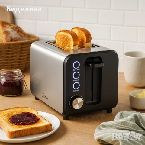 Тостер Midea MT-RW2L20W, снимка 3 - Тостери - 51817680