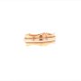 Златен пръстен брачна халка 5,05гр. размер:55 14кр. проба:585 модел:18879-1, снимка 1 - Пръстени - 41896943