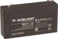 Акумулаторна оловна батерия SUNLIGHT 6V 1,3AH 97х24х58mm, снимка 1 - Друга електроника - 36214338