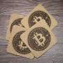 Комплект подложки за чаши (coaster) BITCOIN, снимка 2