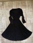 Нова черна ежедневно елегантна рокля рипс рипсена еластична разкроена свободен модел, снимка 1 - Рокли - 42607907