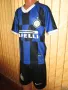 РЕТРО - Детски къс екип Интер 176 размер, снимка 5