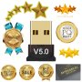 Безжичен USB адаптер Мини Bluetooth 5.0 приемник Безжичен аудио предавател за компютър лаптоп таблет, снимка 10