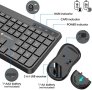 Нова Комбинирана безжична клавиатура и мишка бързи клавиши Подарък , снимка 6