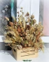 Суха аранжировка в дървено сандъче, снимка 3