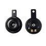 Комплект черни електрически клаксони 12V 90 mm, снимка 1