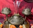 Сервиз за вино в злато - ръчна изработка, снимка 4