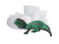3d гущер игуана хамелеон дракон силиконов молд форма фондан шоколад гипс смола декор, снимка 1