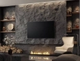 Тв стена pvc панели, wpc, Pu stone, снимка 1