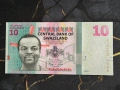 Банкнота - Свазиленд - 10 емалангени UNC | 2022г., снимка 1