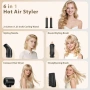 Нов Мулти стайлер за коса 6 в 1 950W маша изправящ гребен и четка обем, снимка 2