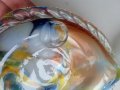 Пепелник Рибка от цветно стъкло 20,5*12,5 см, античен, снимка 4