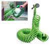 Градински спираловиден маркуч за поливане 15/20 метра с 4 функции за распръскване на вода, снимка 1 - Напояване - 44732702