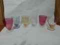 Ретро стъклени чаши чашки, снимка 1 - Антикварни и старинни предмети - 35996460