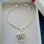 Дамско сребърно колие/ ланец/ комплект/ гривна. Различни модели., снимка 6