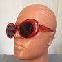 Нови Дамски Слънчеви Очила Червени Черни Прозрачни Кръгли Ретро Модел Модерни , снимка 13