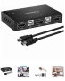 HDMI KVM Switch 2 Port Dual Monitor Display 4K Rybozen, снимка 1