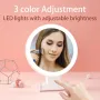 Тоалетно огледало със светлини 3 цвята, Огледало за грим, Осветено огледало за грим с 10X/1X увеличе, снимка 2