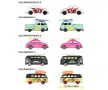 Метални колички Volkswagen Beetle и T1 – комплект 5 броя, снимка 3