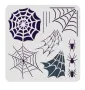  Голям стенсил Хелоуин Halloween паяжина паяк шаблон спрей за торта стена декорация Scrapbooking, снимка 1