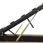 vidaXL Легло с повдигащ механизъм капучино изкуствена кожа 180x200 cм, снимка 7