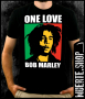 Тениска с щампа ONE LOVE BOB MARLEY