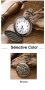 NOUSEG винтидж гравиран джобен кварцов часовник Мотоциклет + верижка, снимка 4
