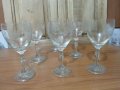 стари кристални чаши гравирани , снимка 1