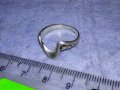ЕЛЕГАНТЕН АР НУВО СРЕБЪРЕН ПРЪСТЕН СРЕБРО 925 ХУДОЖЕСТВЕНА РЪЧНА ИЗРАБОТКА 38263, снимка 5