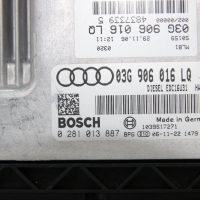 Моторен компютър ECU Audi A4 B7 / 03G 906 016 LQ / 03G906016LQ / 0 281 013 887 / 0281013887, снимка 2 - Части - 36091460