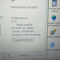 Нотбук LG X110, снимка 9 - Лаптопи за дома - 42257875