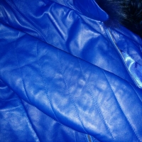 Дамско яке естествена кожа полярна лисица, снимка 4 - Якета - 32810531